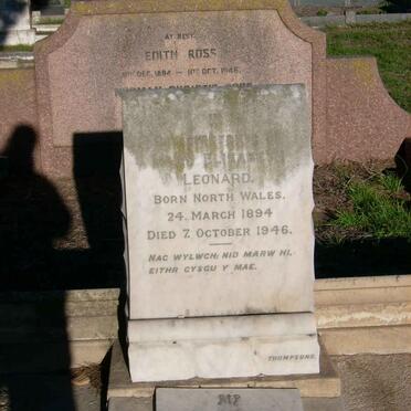 LEONARD Joseph 1892-1964 &amp; Mary Elizabeth 1894-1946