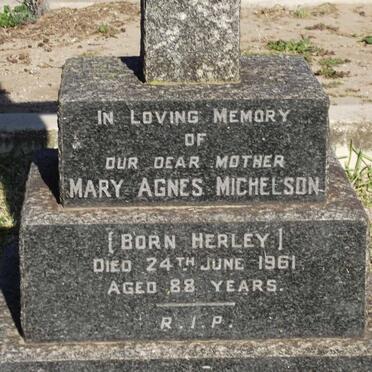 MICHELSON Mary Agnes nee HERSLEY -1961