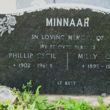 MINNAAR Phillip Cecil 1902-1961 &amp; Milly Louisa 1898-1968