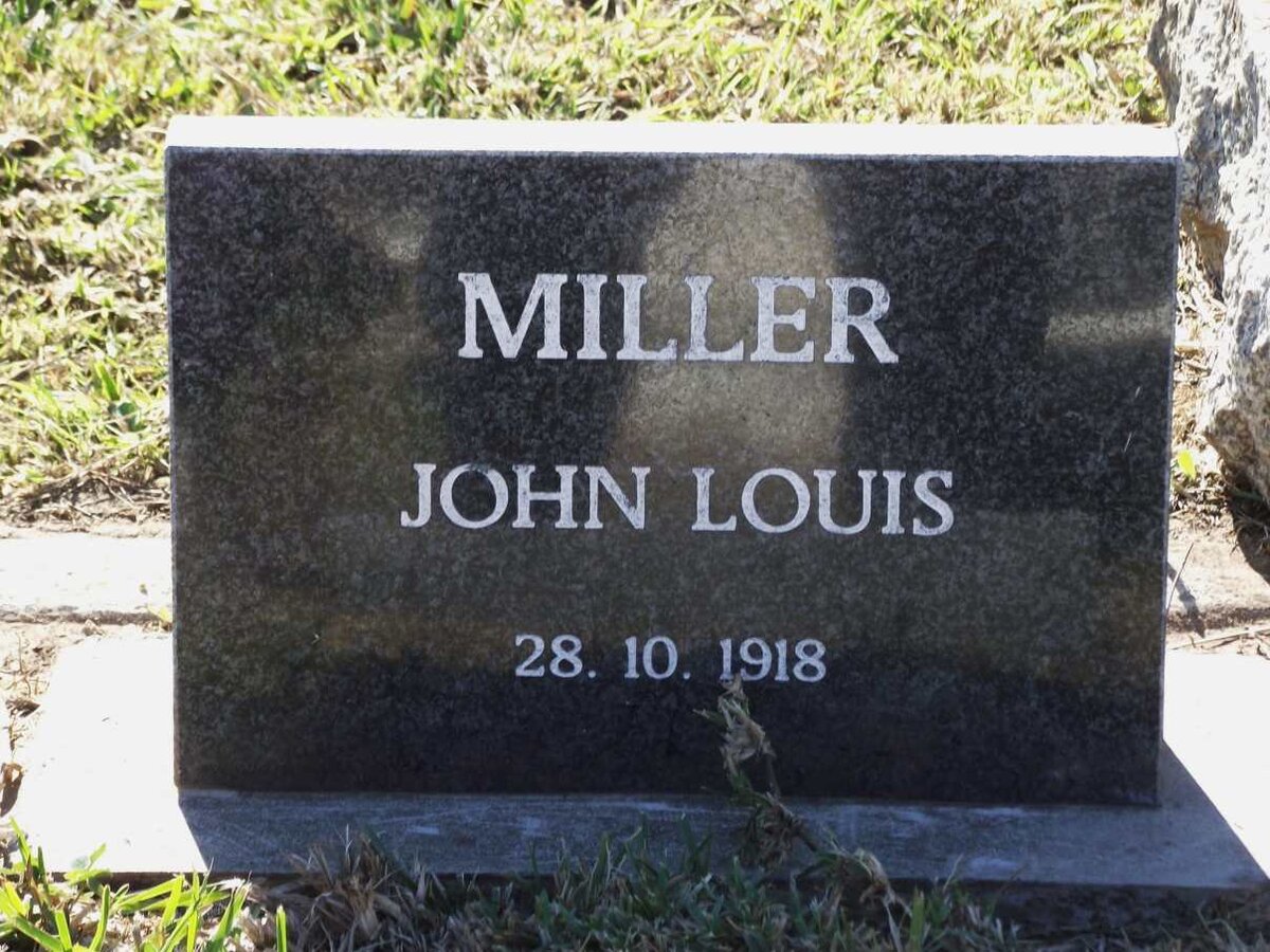 MILLER John Louis -1918