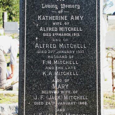 MITCHELL Alfred -1937 &amp; Katherine Amy -1913 :: MITCHELL J.F. Jack -1975 &amp; Mary -1968 