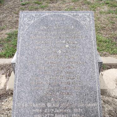 MITCHELL Robert -1902 &amp; Janet nee BLAIR -1921 ::BLAIR Robert -1893 :: BLAIR Jean Rankin 1821-1915