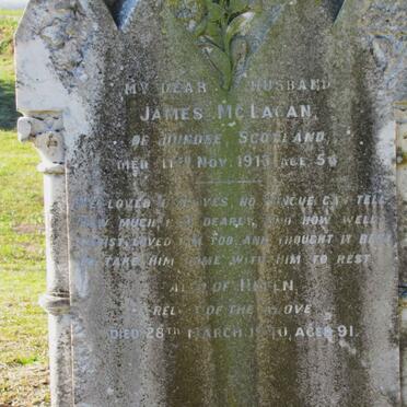 McLAGAN James -1913 &amp; Helen -1940