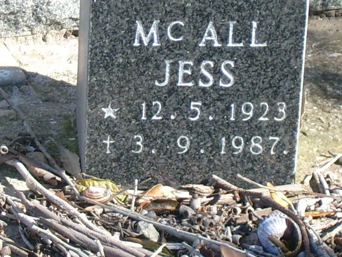 McALL Jess 1923-1987
