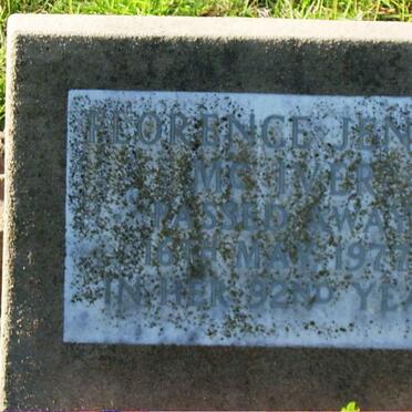 McIVER Florence Jenny -1977