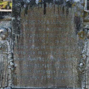 McALLISTER John Campbell 1864-1942 &amp; Jane WEATHERUP 1867-1940