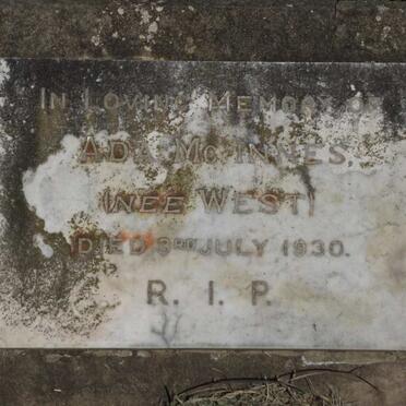 McINNES Ada nee WEST -1930