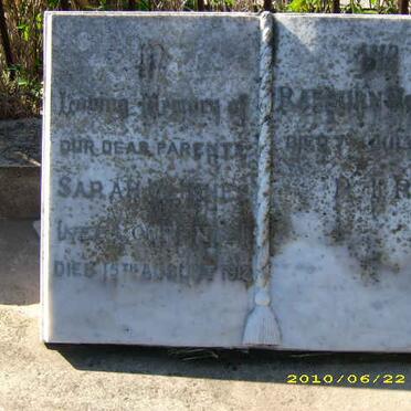 MCINNES Raeburn -1940 &amp; Sarah LOHRENTZ -1912 