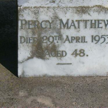 MATTHEW Percy  -1953