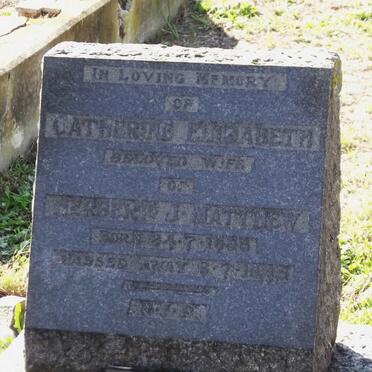 MATTHEW Catherine Elizabeth 1888-1945