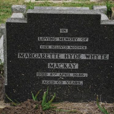 MACKAY Margarette Hyde Whyte -1946