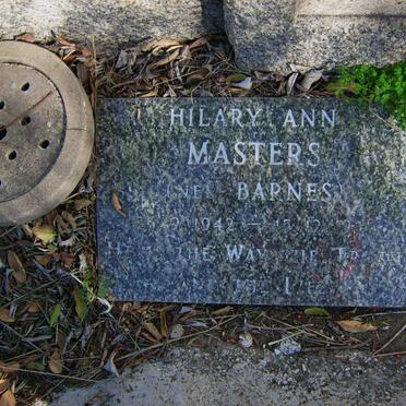 MASTERS Hilary Ann nee BARNES 1942-