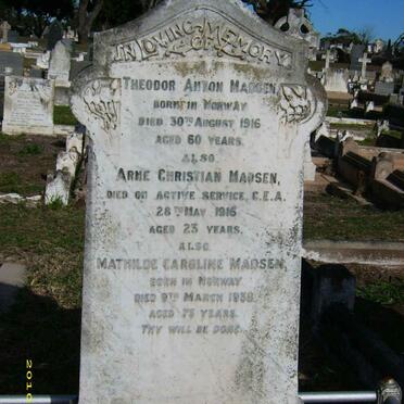 MADSEN Theodore Anton -1961 &amp; Mathilde Caroline -1938 :: MADSEN Arne Christian -1916, Matilda Caroline +1938