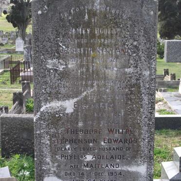 MAITLAND James Robert &amp; Elizabeth -195? :: EDWARDS Theodore Wilfred Stephenson -1954