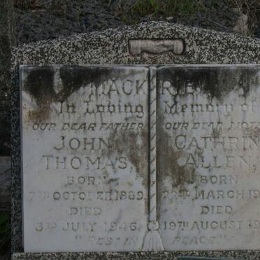 MACKRIEL John Thomas 1889-1946 &amp; Catherine Allen 1900-1970