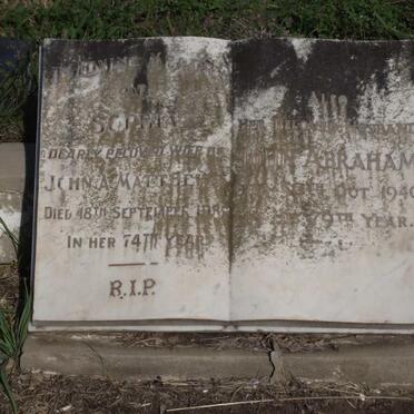 MATTHEWS John Abraham -1940 &amp; Sophia -1985 