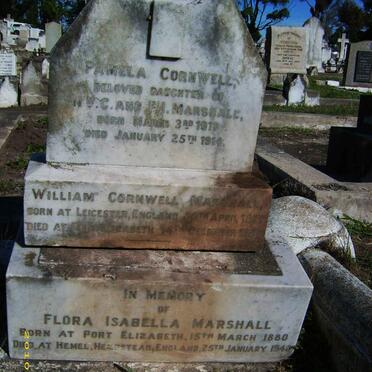 MARSHALL William Cornwell 1877-1927 &amp; Flora Isabella 1880-1943 :: MASRSHALL Pamela Cornwell 1911-1914
