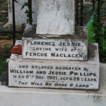 MACLAGEN Florence Jessie nee PHILLIPS -1901