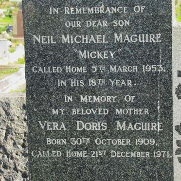 MAGUIRE Vera Doris 1909-1971 :: MAGUIRE Neil Michael -1953