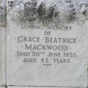 MACKWOOD Grace Beatrice -1935