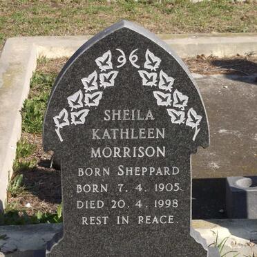 MORRISON Sheila Kathleen nee SHEPPARD 1905-1998