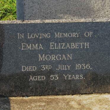 MORGAN Emma Elizabeth -1936