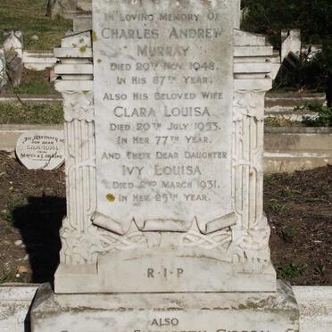 MURRAY Charles Andrew -1948 &amp; Clara Louisa  -1953 :: MURRAY Ivy Louisa  -1931 :: GIBSON Florence Elizabeth -1957