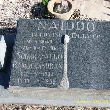 NAIDOO Soobrayaloo Ramachandran 1903-1959