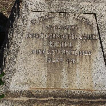 NEILL  Robert Christopher Garnet -1926