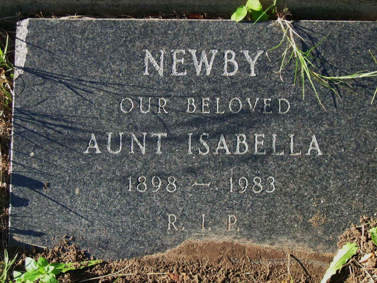NEWBY Isabella 1898-1983