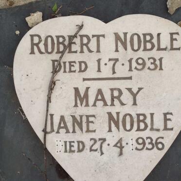 NOBLE Robert -1931 &amp; Mary Jane -1936