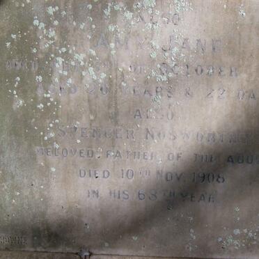 NOSWORTHY Amy Jane -1893 :: NOSWORTHY Spencer -1908