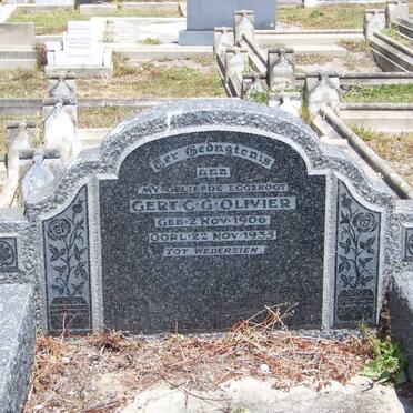 OLIVIER Gert C.G. 1906-1935