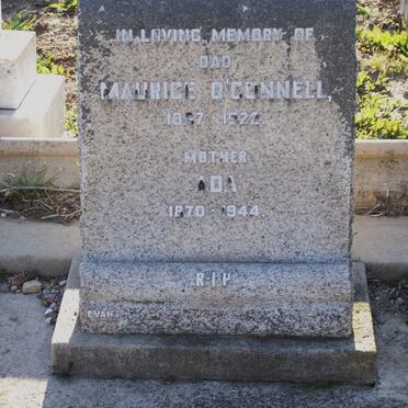 O'CONNELL Maurice 18?7-1922 &amp; Ada 1870-1944