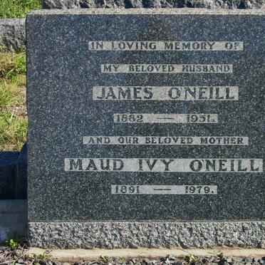 O'NEILL James 1882-1951 &amp; Maud Ivy 1891-1979