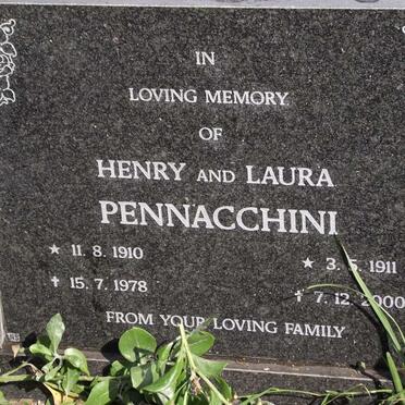 PENNACCHINI Henry 1910-1978 &amp; Laura 1911-2000