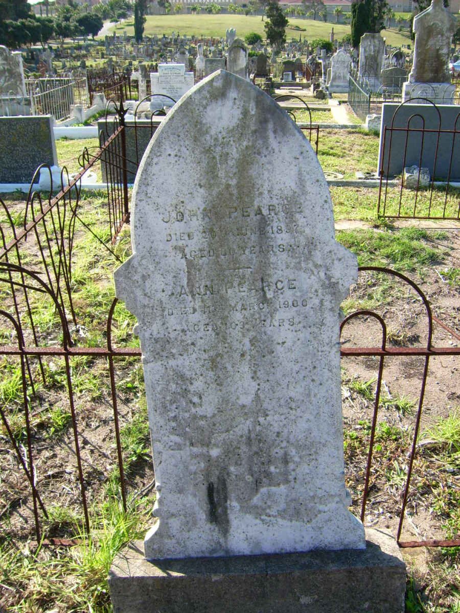 PEARCE John -1897 :: PEARCE Ann -1900