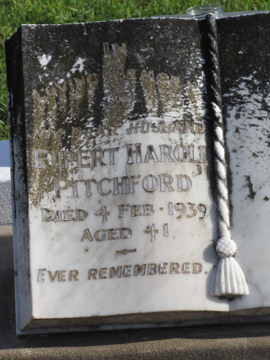 PITCHFORD Rupert Harold -1939
