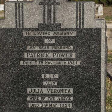 POWER Patrick -1941 &amp; Julia Veronica -1954