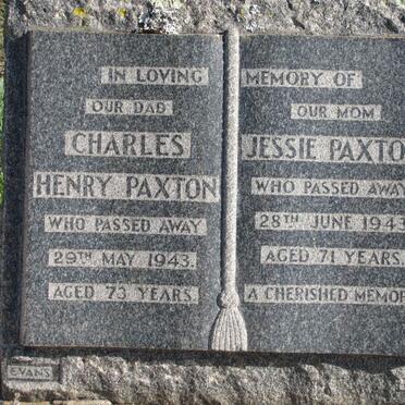 PAXTON Charles Henry 1943 &amp; Jessie -1943 