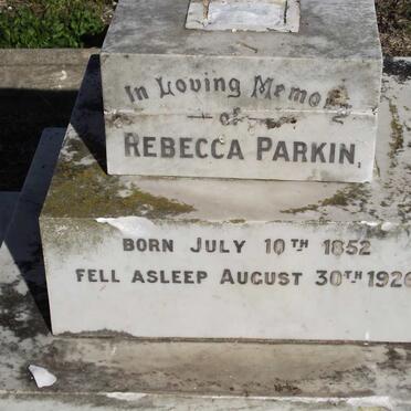 PARKIN Rebecca 1852-1926