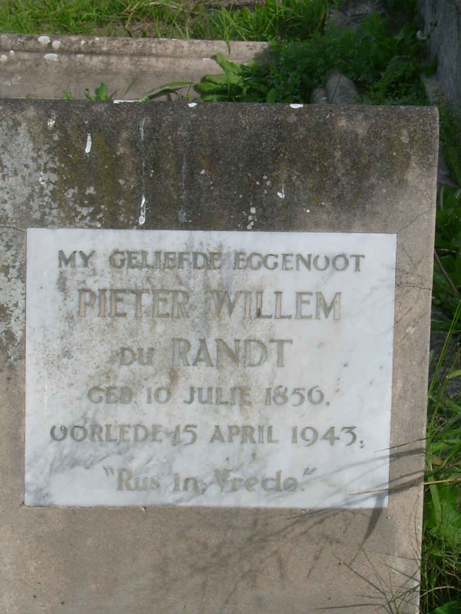 RANDT Pieter Willem, du 1856-1943