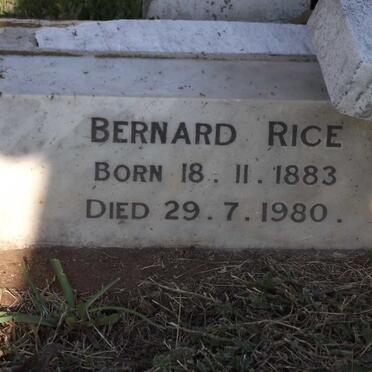 RICE Bernard 1883-1970
