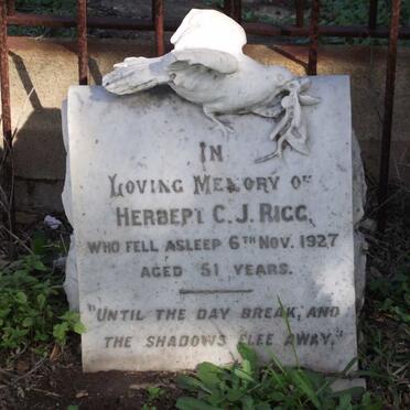 RIGG Herbert C.J. -1927