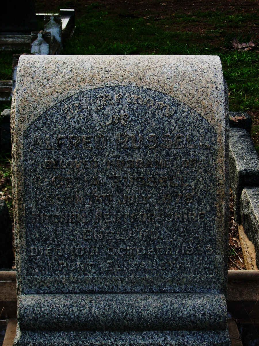 RUSSELL Alfred 1878-1933