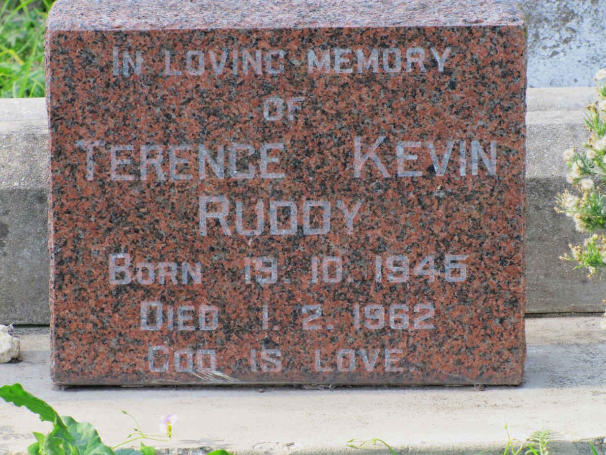 RUDDY Terence Kevin 1945-1962