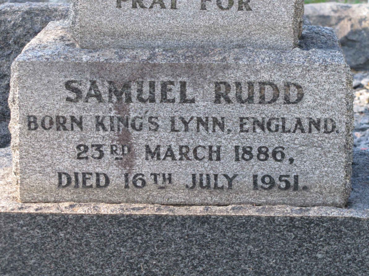 RUDD Samuel 1886-1951