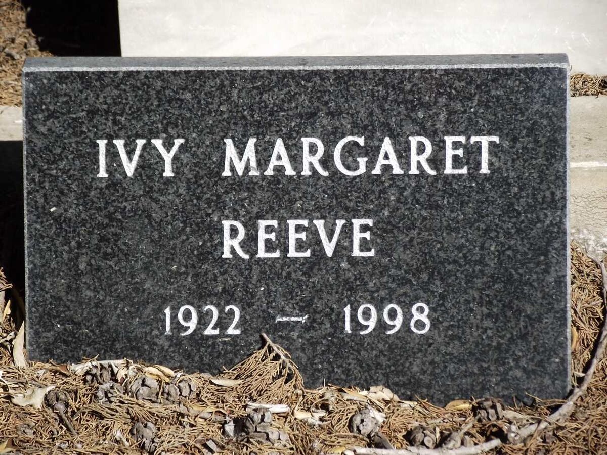 REEVE Ivy Margaret 1922-1998