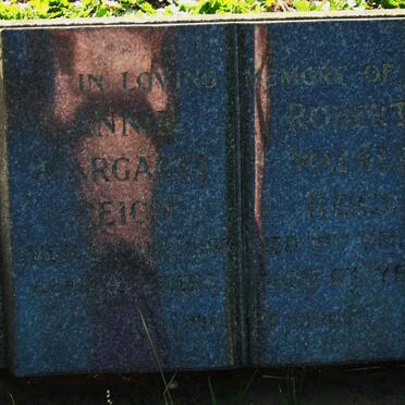 REITCH Robert Walker -1951 &amp;  Annie Margaret -1983