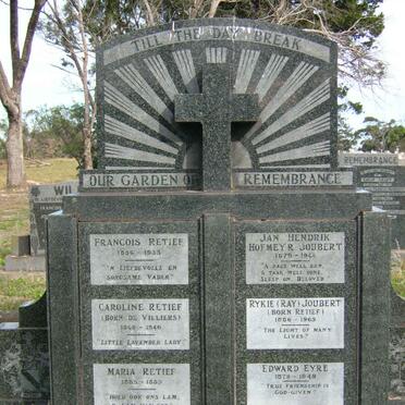 JOUBERT Jan Hendrik Hofmeyr 1879-1942 &amp; Rykie RETIEF 1886-1965 :: EYRE Edward 1879-1949